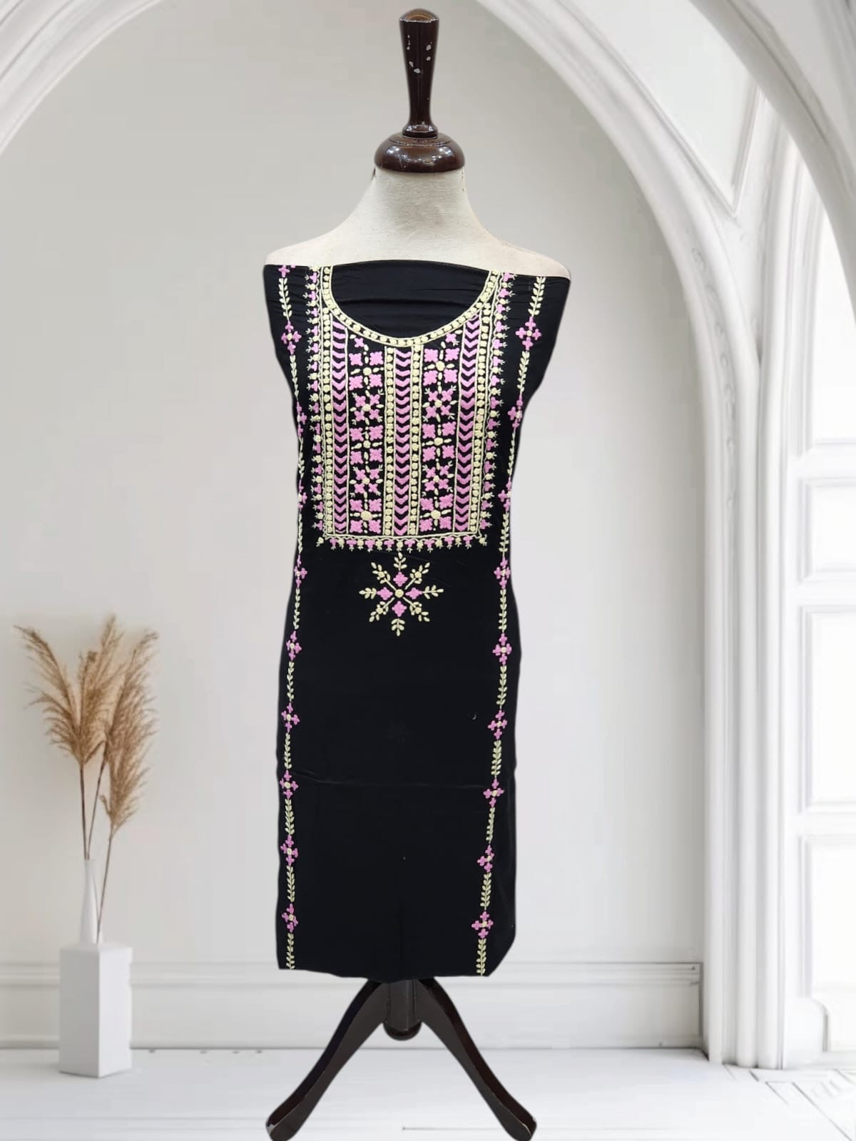 Most elegant lawn hand embroidered shirt