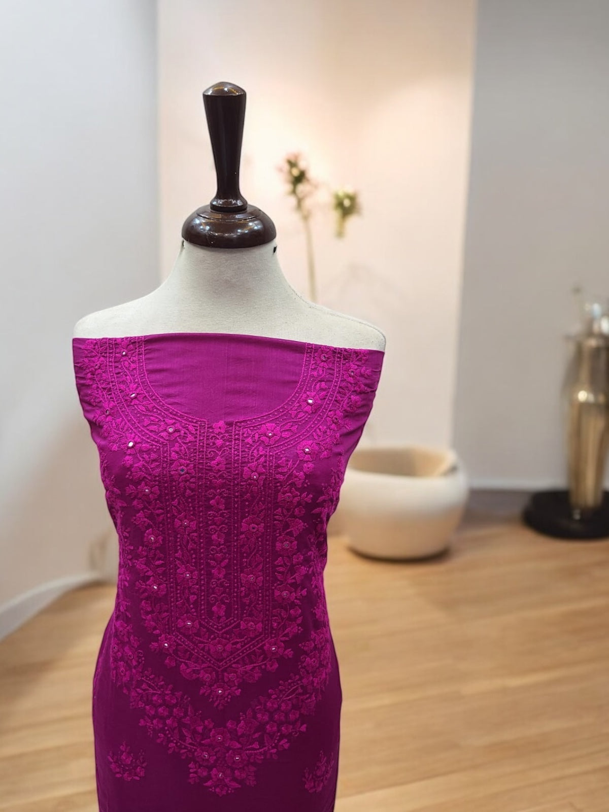 Premium handmade Embroidered lawn shirt