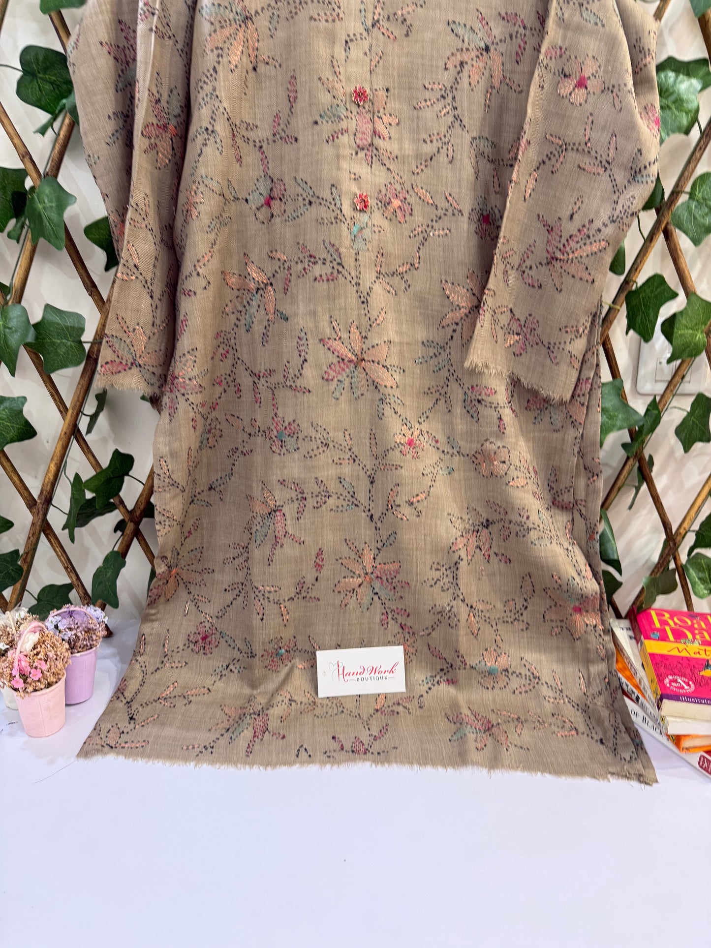 Pashmina kantha kurta Medium
