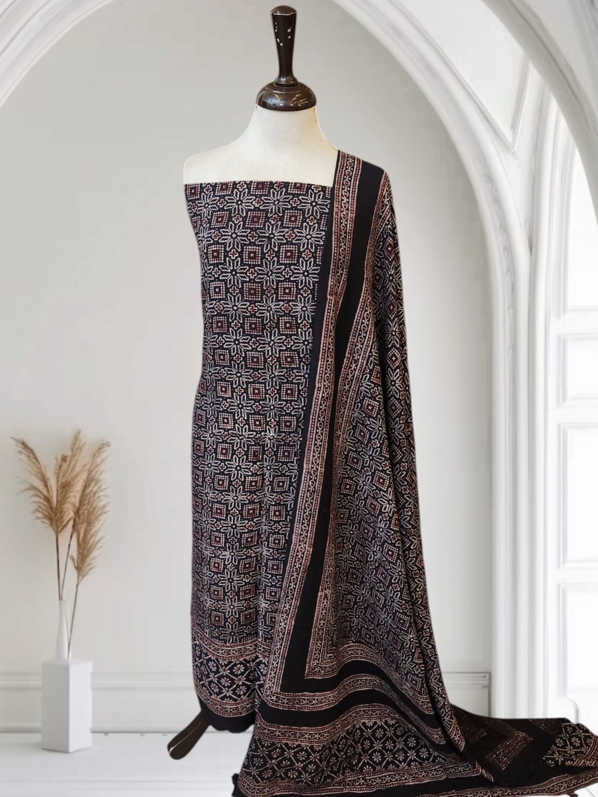 Linen Natural dyed 2pc shirt and duppatta