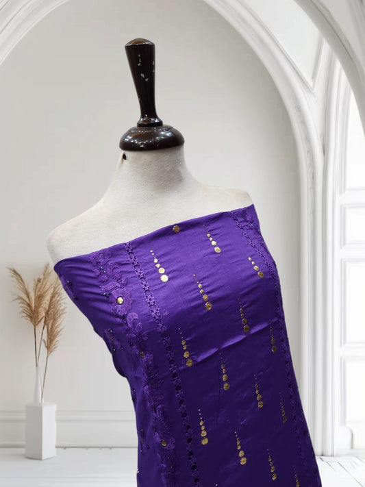 Tarkashi with mukesh lawn shirt