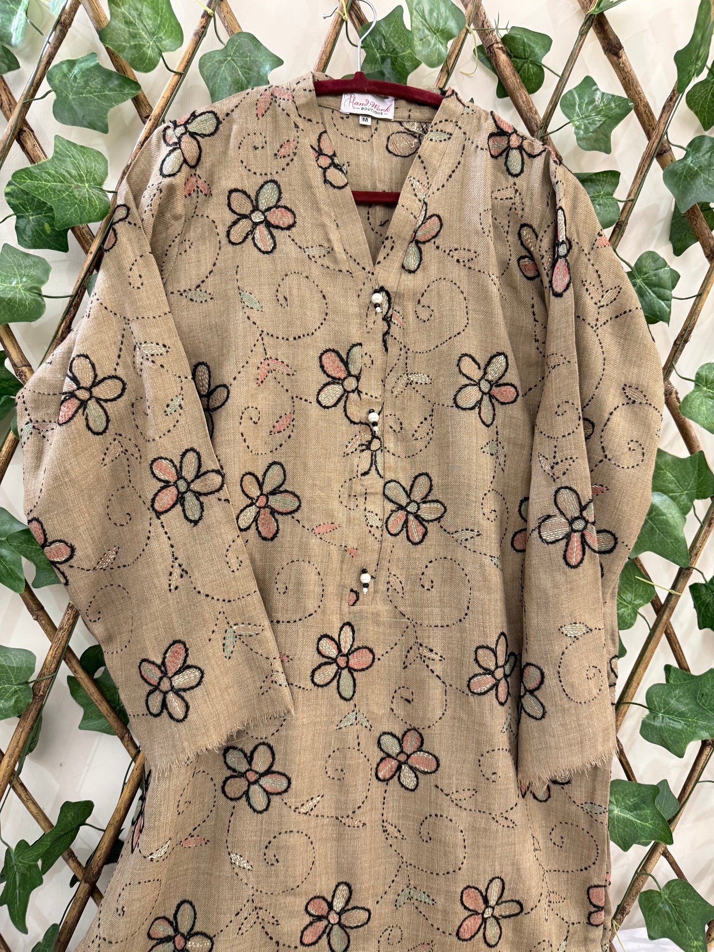 Pashmina Kantha Kurta size medium