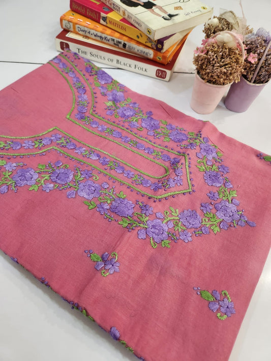 Lawn hand embroidered shirt