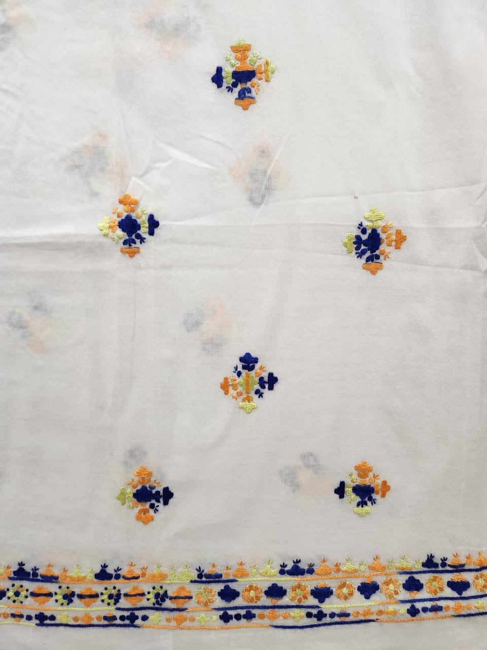 Lawn hand embroidered shirt