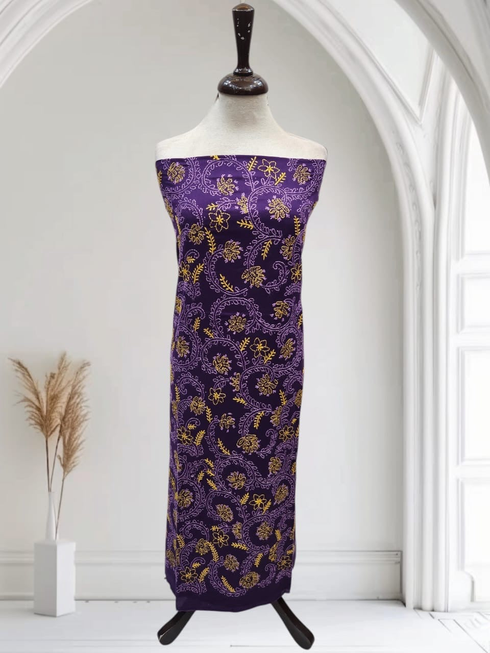 Lawn hand Embroidered Jaal shirt