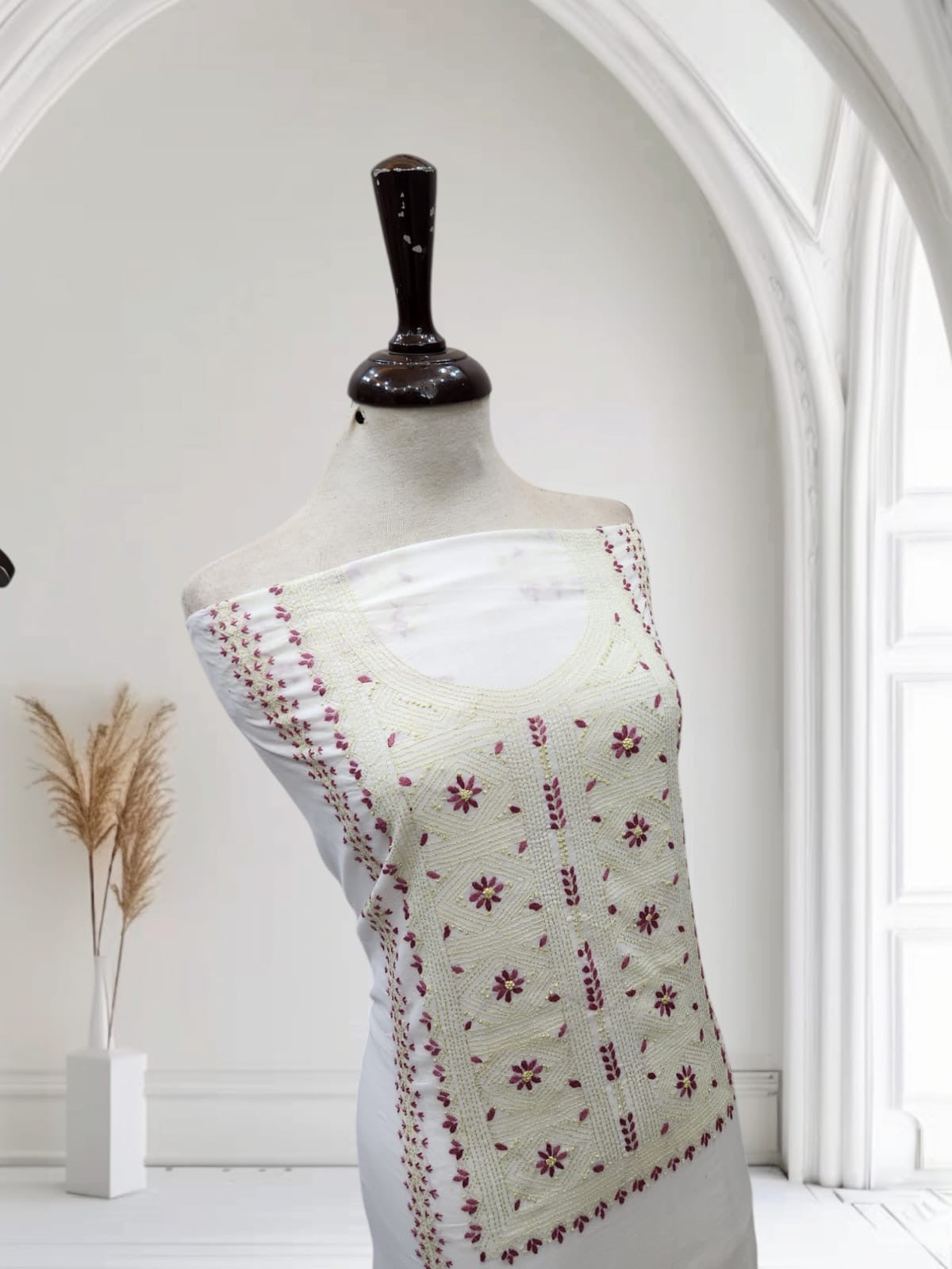 Kaccha tanka lawn shirt