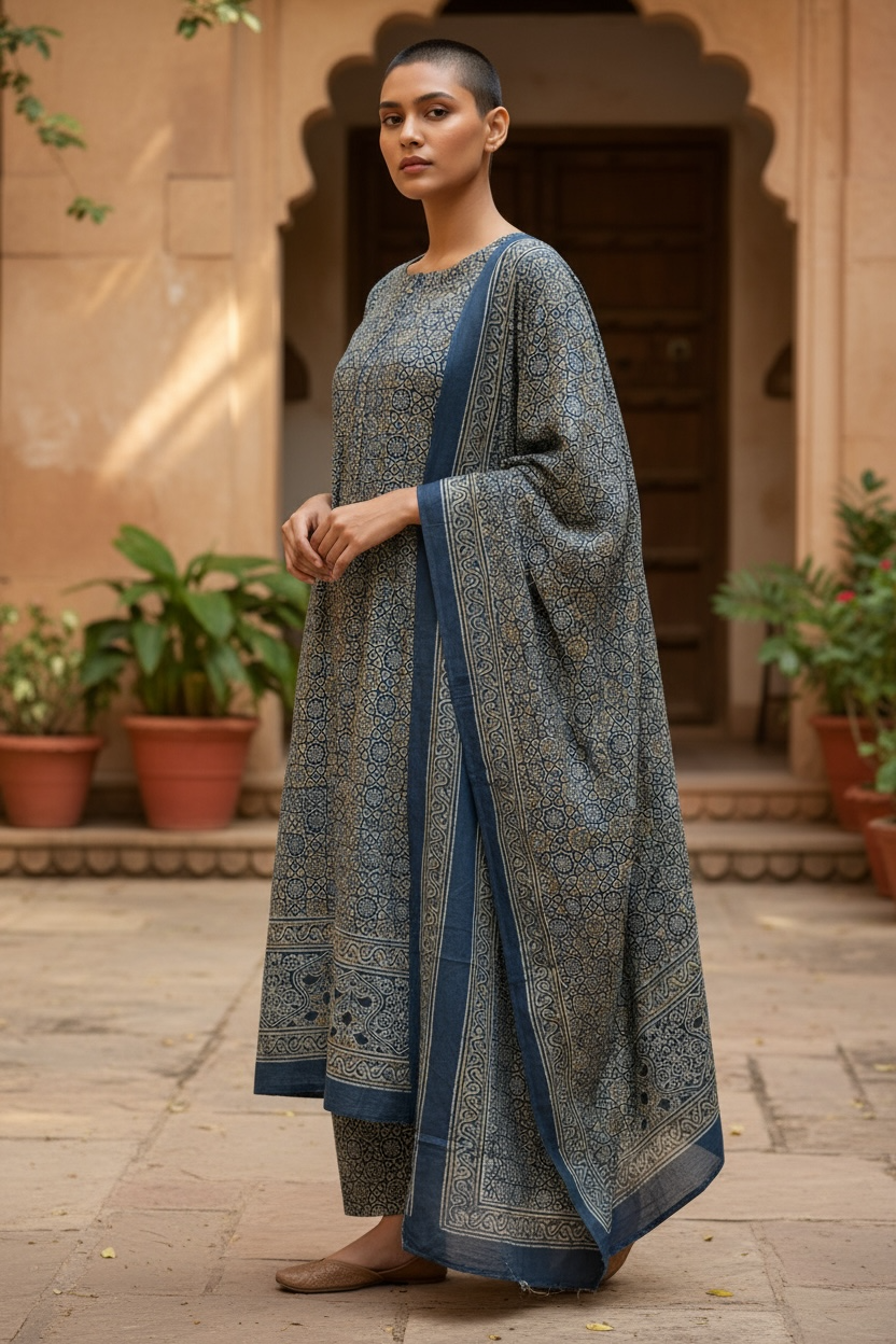 Linen 2pc natural dyed
