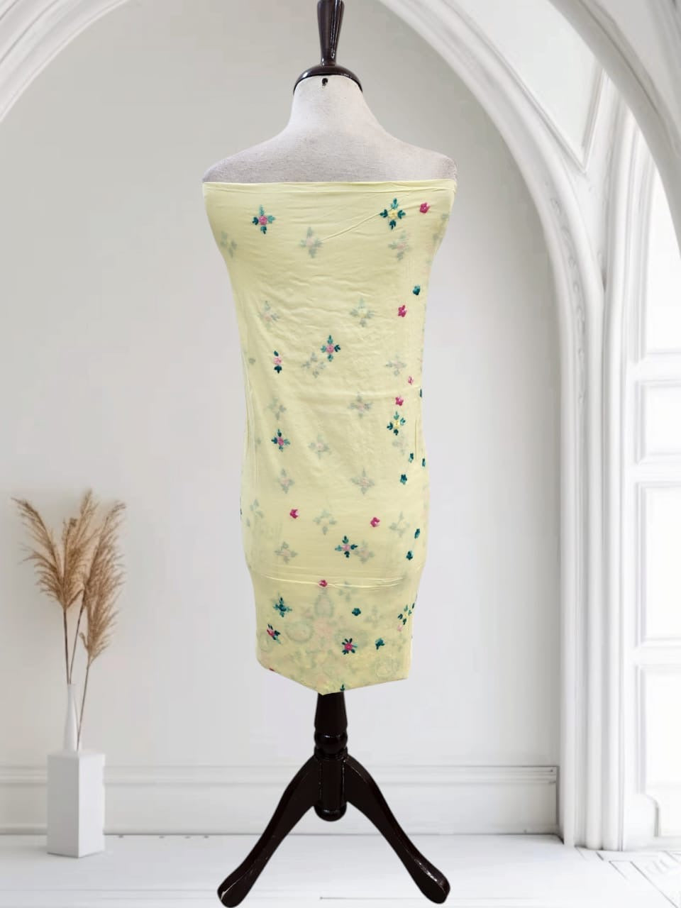 Lawn hand embroidered shirt