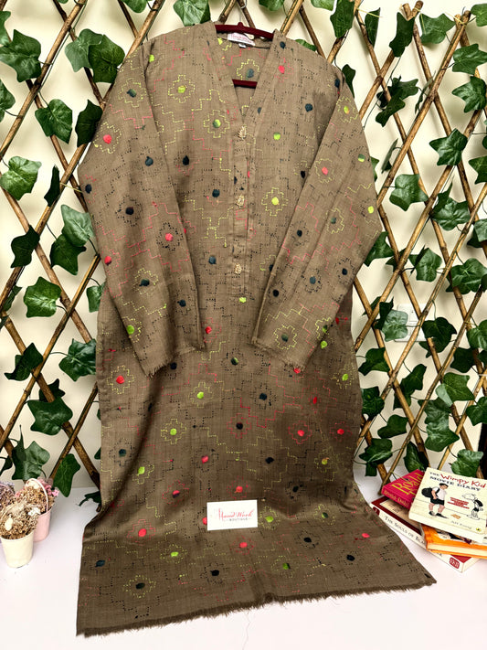Pashmina Kantha Kurta size Medium