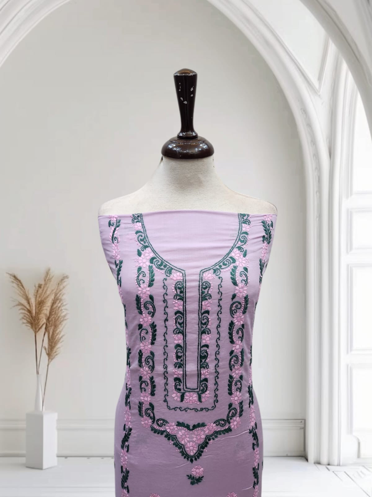 Lawn hand embroidered shirt