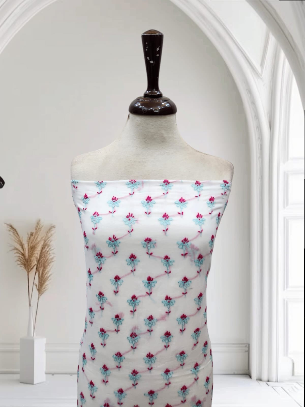 Lawn Jaal hand embroidered shirt
