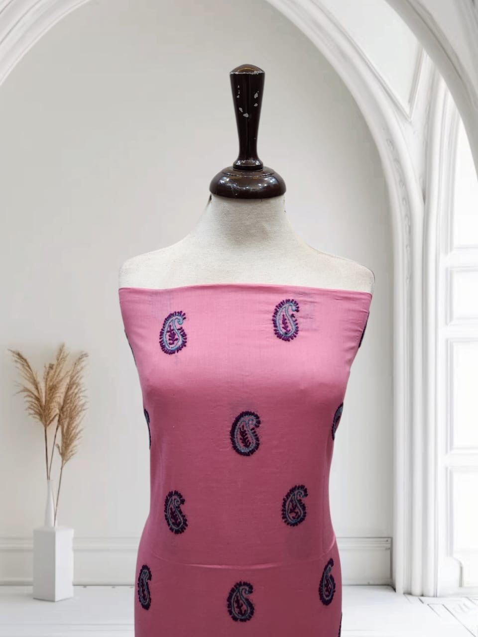 Lawn casual hand embroidered shirt