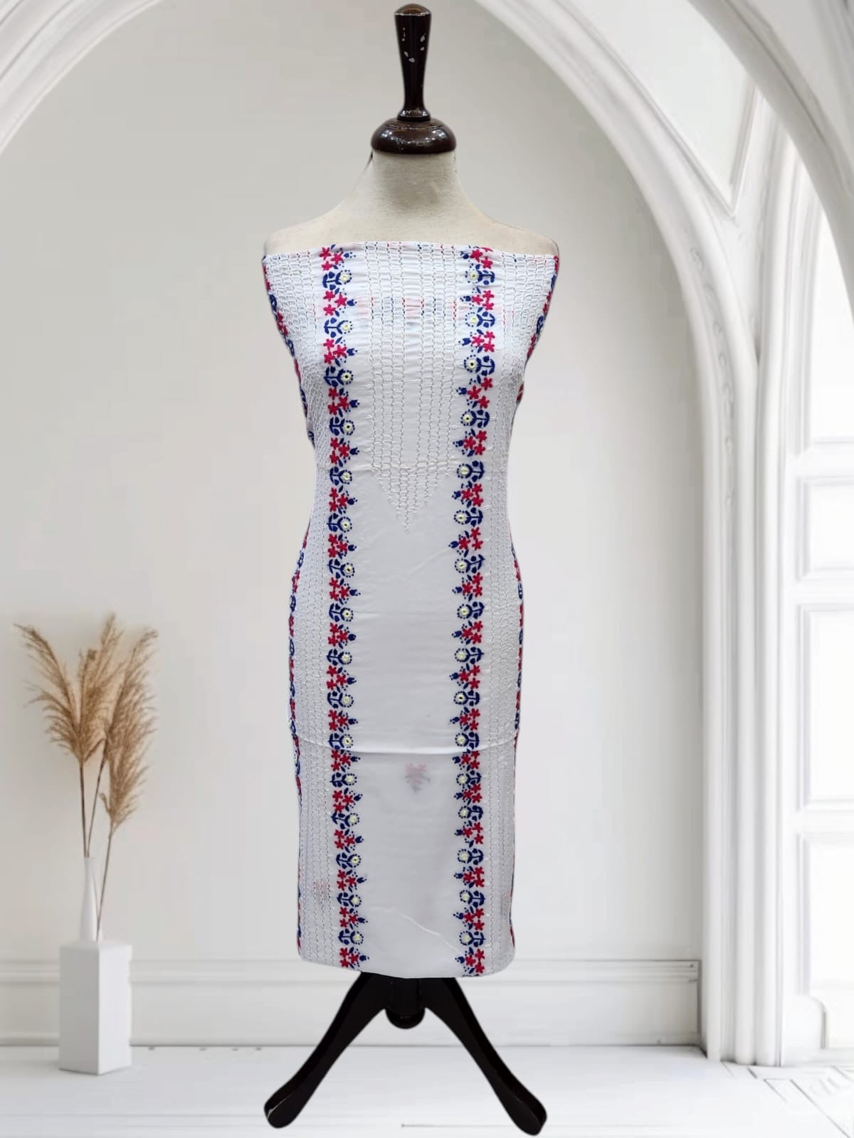 Tarkashi lawn hand embroidered shirt