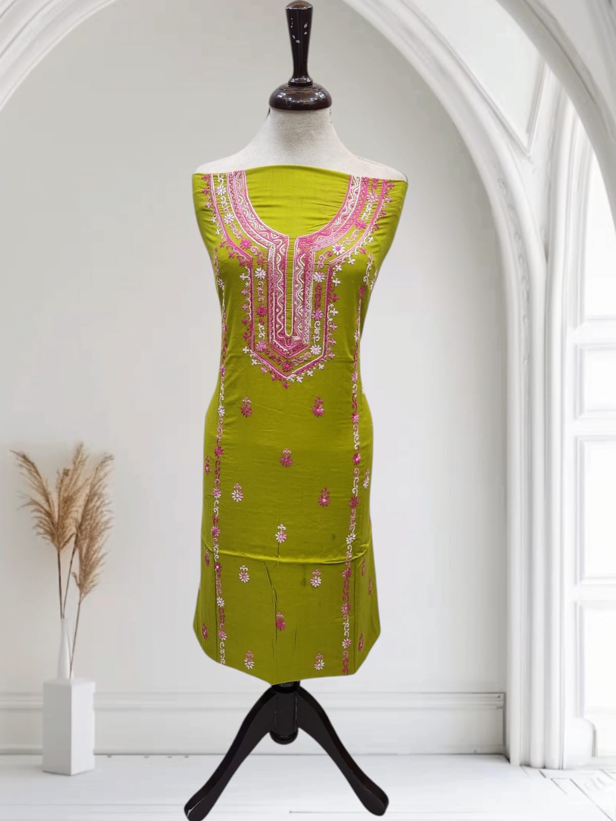 Lawn hand embroidered shirt