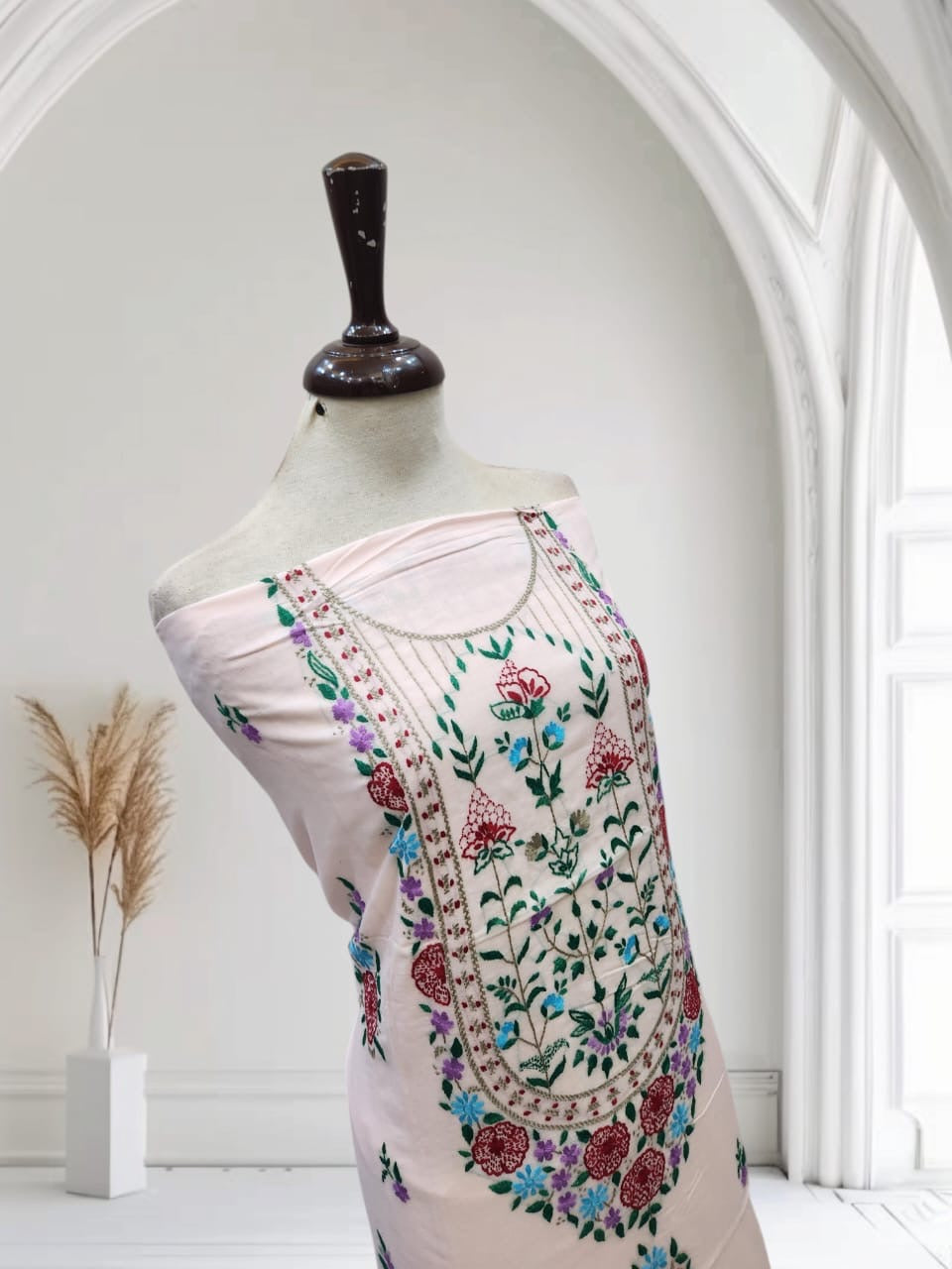 Branded lawn hand embroidered shirt