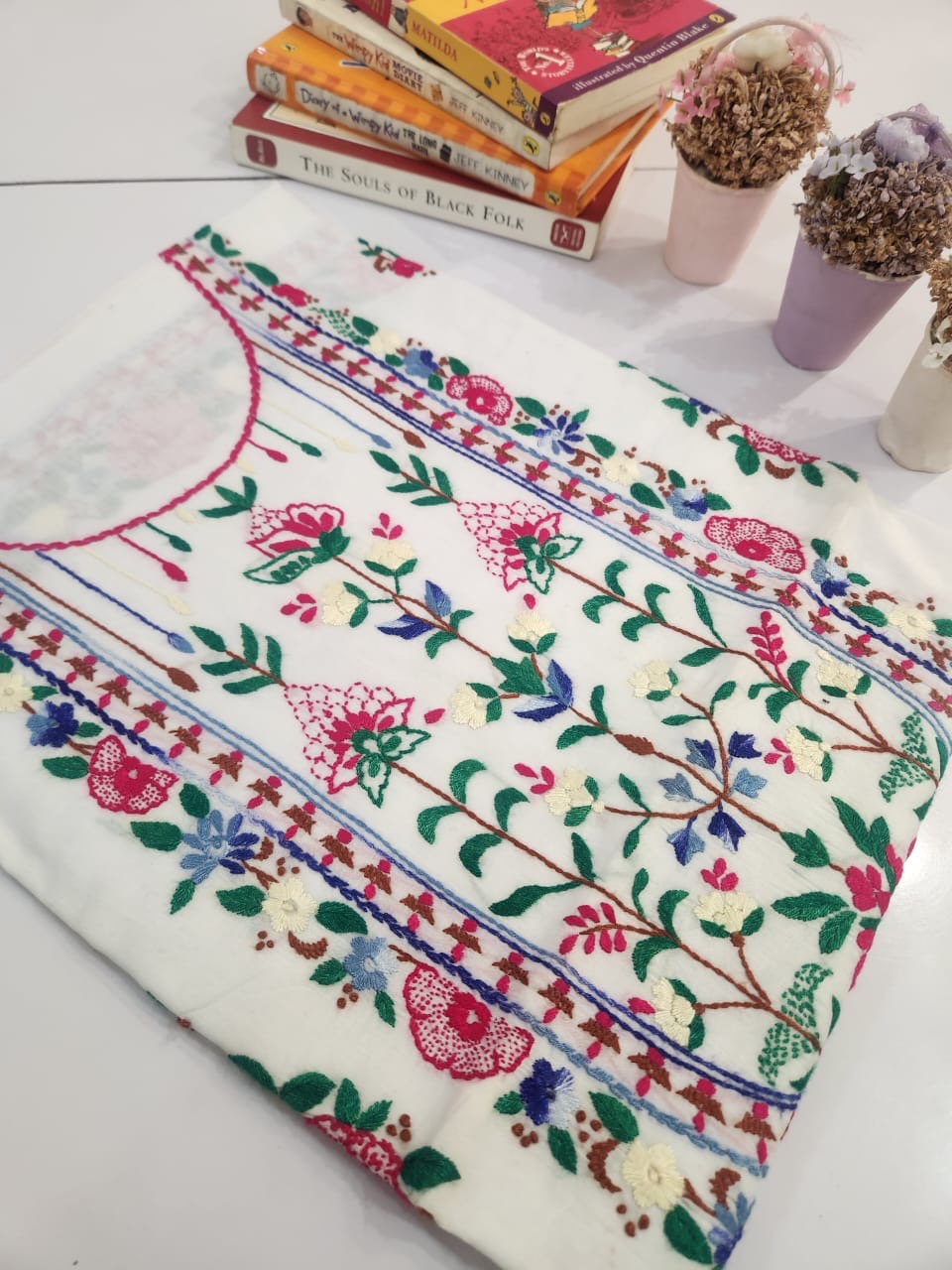 Branded lawn single thread shirt