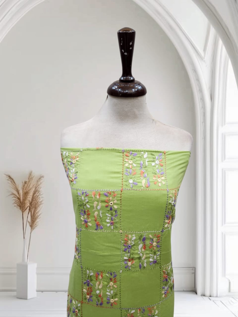 Tarkashi lawn hand embroidered shirt