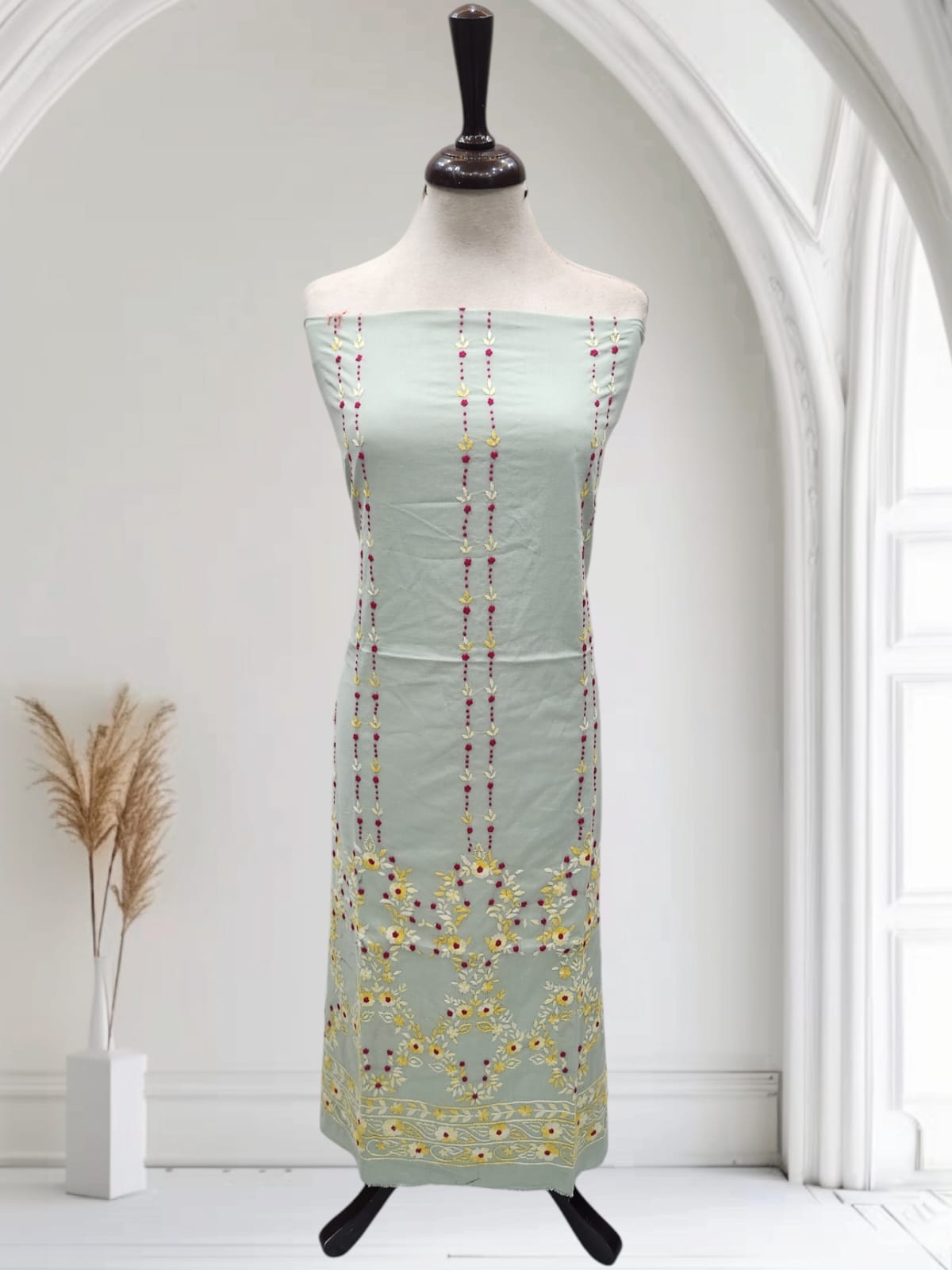 Pastel mint green Phool Bahar lawn shirt